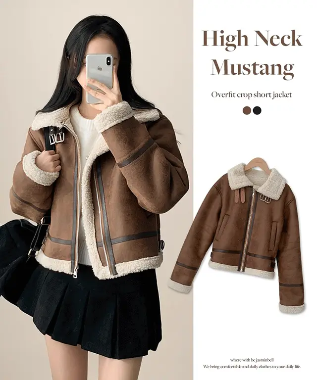 찬 바람에도 끄떡없어! 자스민벨 윈더 무스탕, 올겨울 인싸템 등극! 1 product image 1