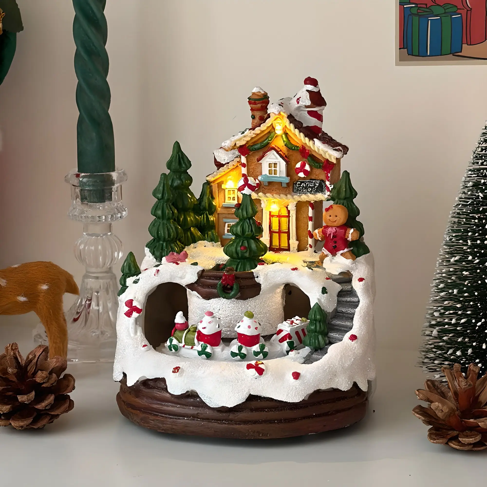 루시아이 화이트 크리스마스 움직이는 오르골: 설렘 가득한 겨울을 선물해요!