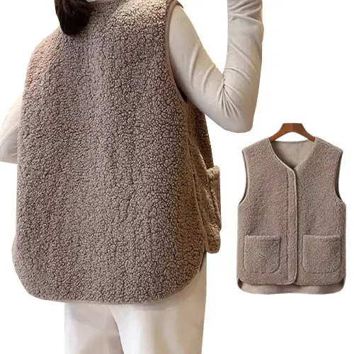 따뜻함과 스타일을 한 번에! 쿠팡 여성뽀글이조끼 랭킹 TOP 10 분석 1 블링푸루 여성용 뽀글이 조끼 데일리 여성 베스트