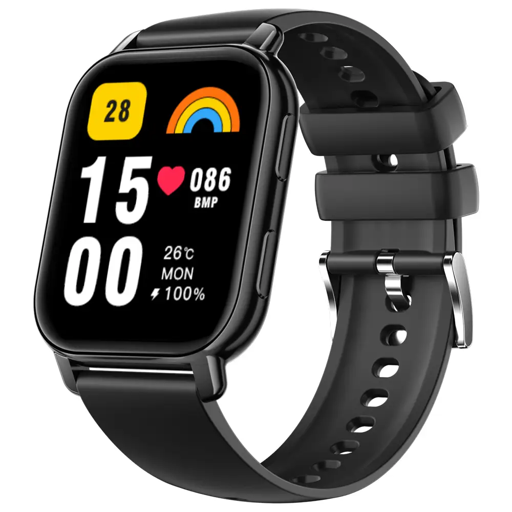 당신의 손목을 빛낼 최고의 스마트워치는? 1 WAPIK 통화가능 웨어러블 블루투스 스마트 워치 P5S 1.85인치, GPS + 블루투스, 4.7cm, 블랙