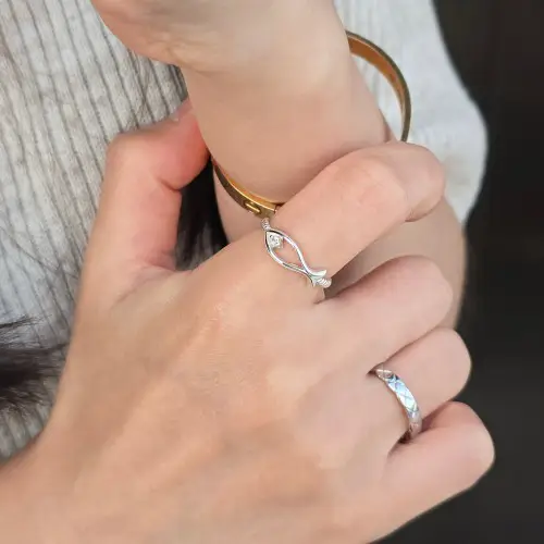 내 손에 찾아온 행운의 상징, 실버 물고기은반지 솔직 후기!